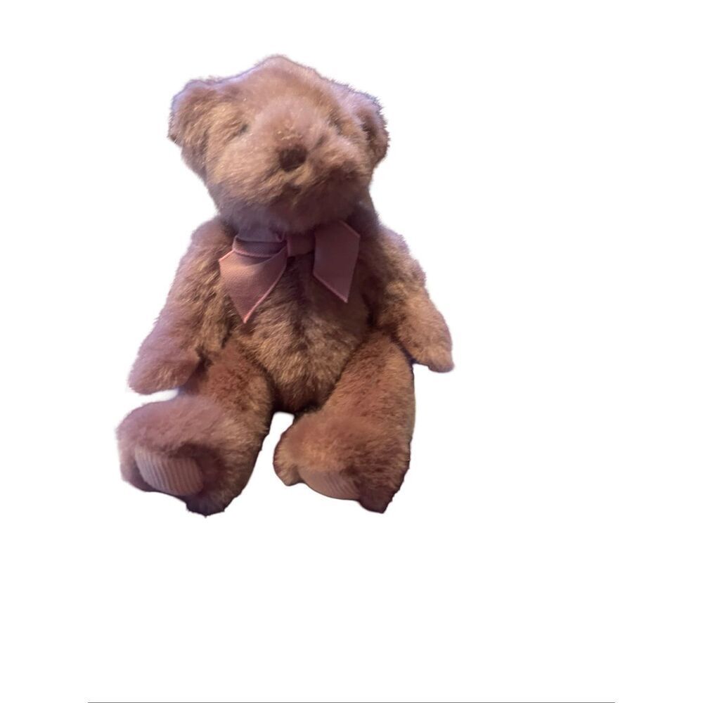 New Russ Brown Teddy Bears From The Past With Neck Ribbon Stuffed Animal Toy
